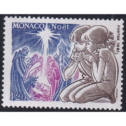 Monaco 1981 SG 1544 UMM - Christmas (E-338 (5))