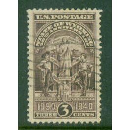 Used 897 3c Wyoming Almost Very Fine NA1554