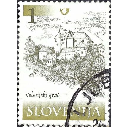 SLOVENIA, Velenje Castle, olive 2000, 1tolar