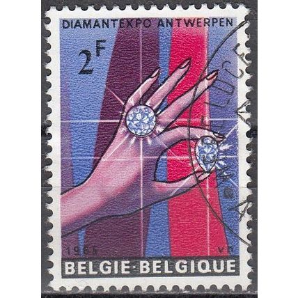 Belgique 1965 Michel 1373 O Cote (2008) 0.25 € Exposition Diamant à Anvers