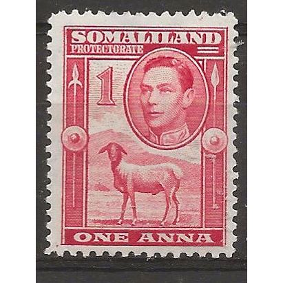 Somaliland Prot 1938 SG94 1d Scarlet Mounted Mint . .