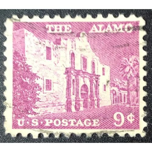 US Stamp #1043 used: 1956 9c The Alamo [1]