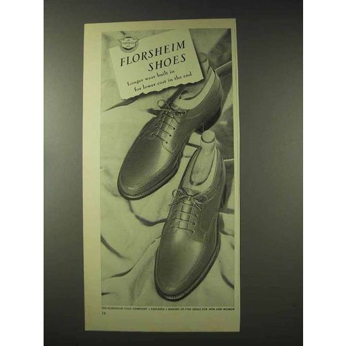 1948 Florsheim Shoes Ad - Longer Wear