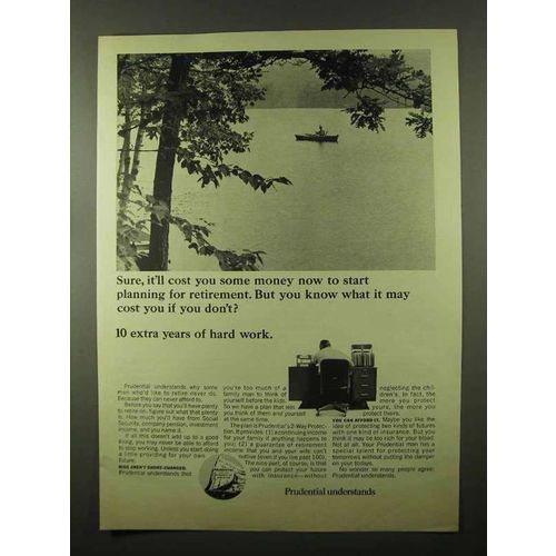 1966 Prudential Insurance Ad - Planning for Retirement