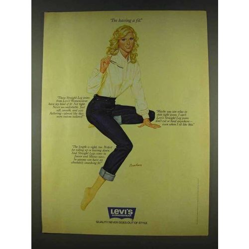 1978 Levi's Womenswear Straight Leg Jeans Ad - A Fit