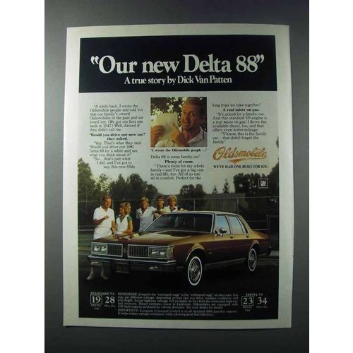 1981 Oldsmobile Delta 88 Car Ad - Dick Van Patten
