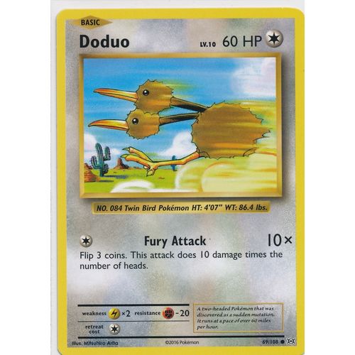 Pokemon XY Evolutions 69/108 Doduo