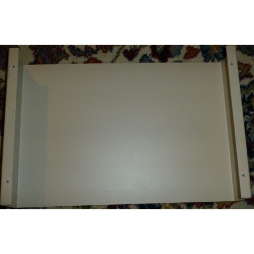 Steel project box Cream Brown 38x26x6.5 cm external