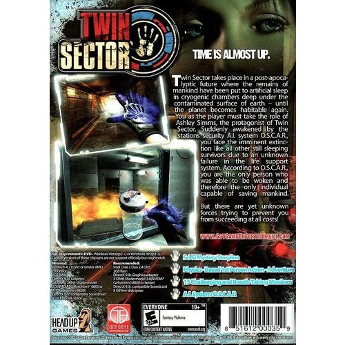 Twin Sector (PC-DVD, 2009) for Windows XP & Vista - NEW DVD in SLEEVE