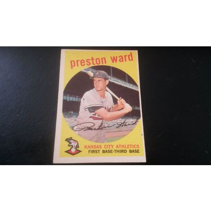 1959 Topps Card # 176 Preston Ward Very Good (3) Kansas City Athletics