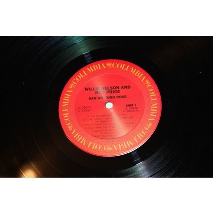 Willie Nelson and Ray Price LP-SAN ANTONIO ROSE STEREO