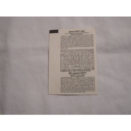 Patrik Sundstrom 1986/87 Kraft Drawing