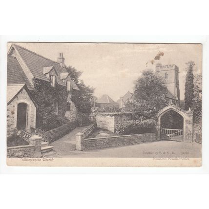 St Andrews Church Whitestaunton Postcard 1905 Somerset Bunstons Pictorial Series