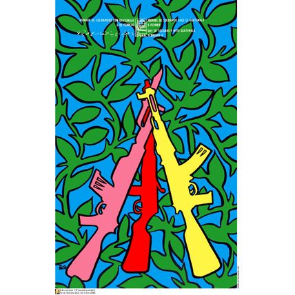 Political OSPAAAL POSTER.Guatemala.Cold War history.Revolution Art.27