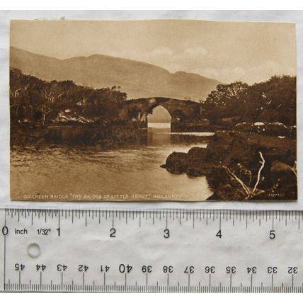 vintage postcard Brickeen Bridge, Killarney