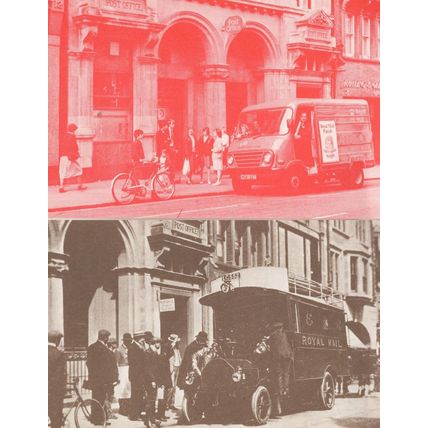 First Royal Mail Van at Croydon Post Office in 1905 2x Postcard s