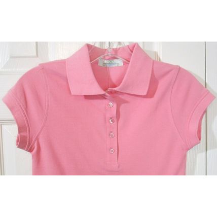 NWT Cotton Candy U.S.A. Girl's SS Pink Polo Top, Small