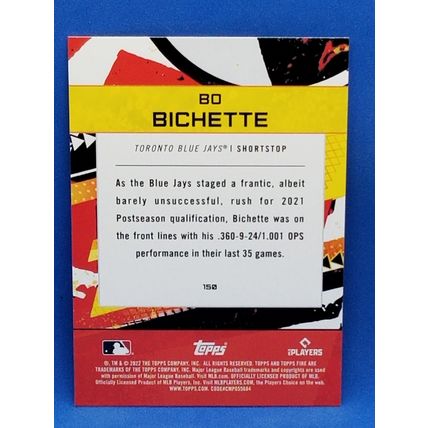 2022 Topps Fire #150 Bo Bichette
