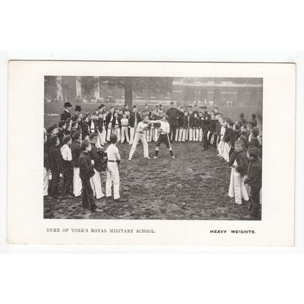 Boxing The Duke of York's Royal Military School Chelsea Postcard London