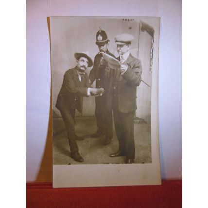 POLICEMAN unused antique postcard #