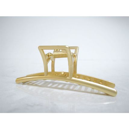 Rose gold or silver metal hair claw clip jaw clip for fine thin hair