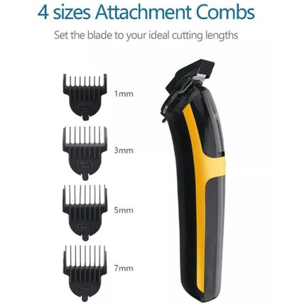 HTC Mens Hair Trimmer Grooming Kit 3in1 Beard Face Nose Ear Hair Clippers AT1322