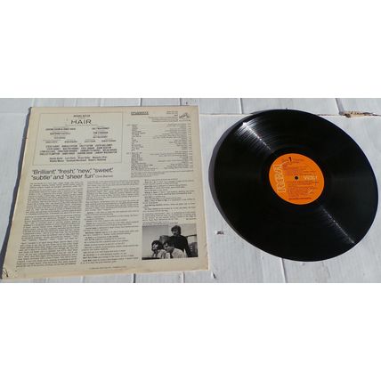 Hair - The American Tribal Love-Rock Musical vinyl LP Original Broadway Cast