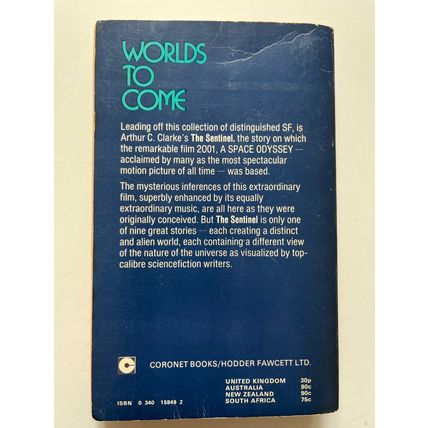 WORLDS TO COME - UK CORONET PAPERBACK, 1972