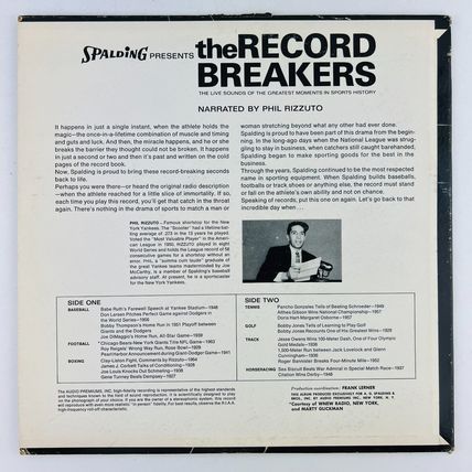 Phil Rizzuto – Spalding Presents The Record Breakers Vinyl LP Record Album