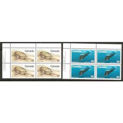 Canada 1979 Endangered Species Set SG936-7 in Unmounted Mint Blocks of 4 ..
