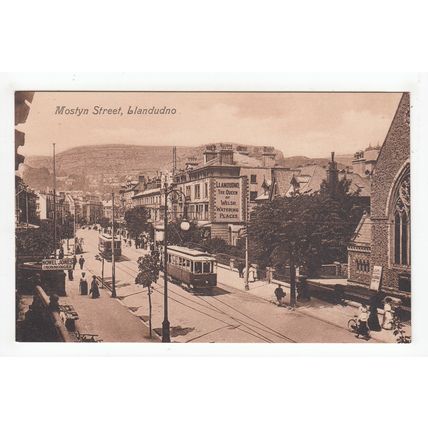 Mostyn Street Llandudno Postcard Wales V35