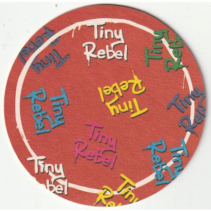 BEER MAT - TINY REBEL BREWERY - (NEWPORT, WALES) - (Cat No 014) - (2019)
