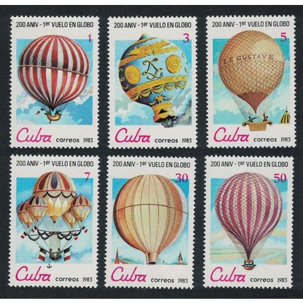 Caribic Bicentenary of Manned Flight 6v 1983 MNH SG#2882-2887