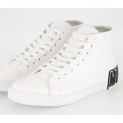 MOSCHINO COUTURE Leather Logo Trainers BNIB (RARE & COLLECTABLE)