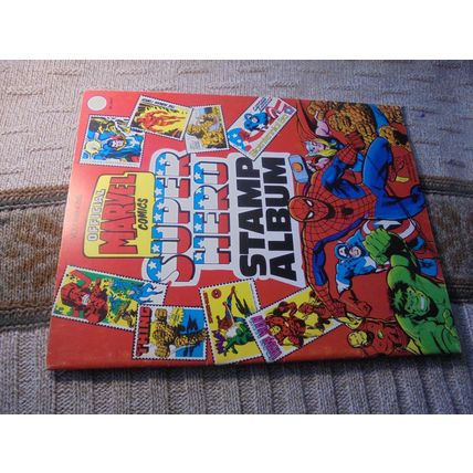 1976 OFFICIAL MARVEL COMICS SUPER HERO STAMP ALBUM BOOK!! VF/NM! $45.00 Shipped!