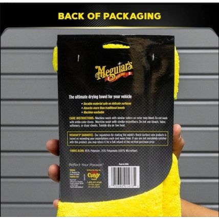 Meguiar's X190400 Supreme Shine Drying Towel,(FREE SHIPPING) Large Super Plush