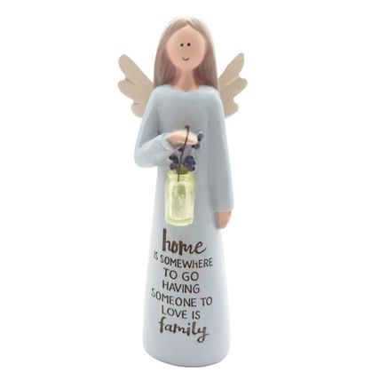 Angel Ornament/Figurine Home is Somewhere to go ...12 CM Gift Faith Home Decor