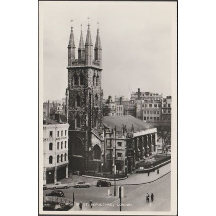 Church of St Sepulchre, London, c.1950 - RP Postcard