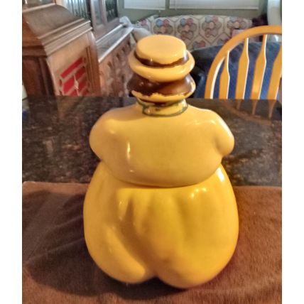 Old Vintage Cookie Jar Shawnee Dutch Boy W/Yellow Pants 11 3/4" Tall 1940's