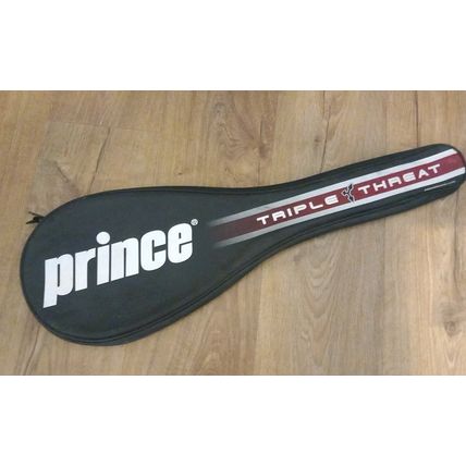 Prince Triple Threat Squash Racket Bag Head Cover Red White
