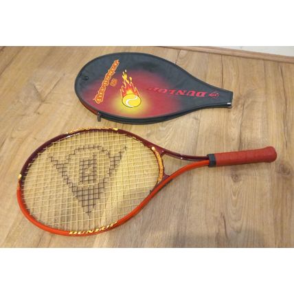 Dunlop Firepower 25 Tennis Racket Cover Red/Yellow/Black [Lovely Condition] 25"