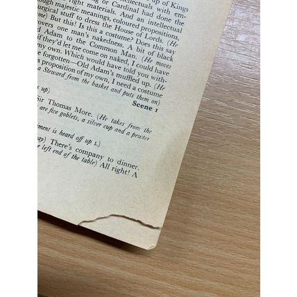1960 1ST EDITION "A MAN FOR ALL SEASONS" ROBERT BOLT DRAMA PLAY PB BOOK (P2)