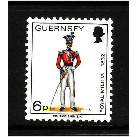 GUERNSEY 1974 SG 107 6p OFFICER NORTH REGIMENT U/M MINT #2