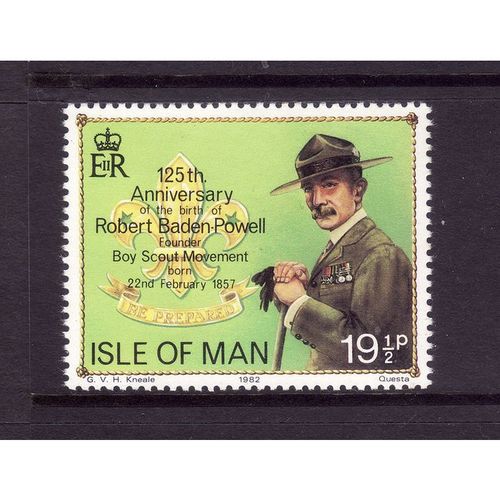 ISLE OF MAN 1982 SG 213 19 1/2p BADEN POWELL U/M MINT