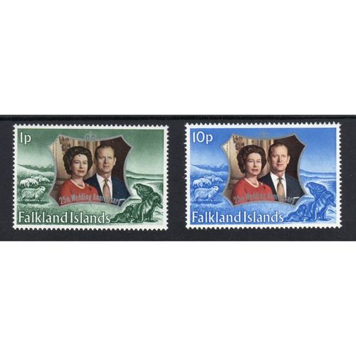 Falkland Islands Sg289-290 RSW 1972 Fresh MNH (G44)