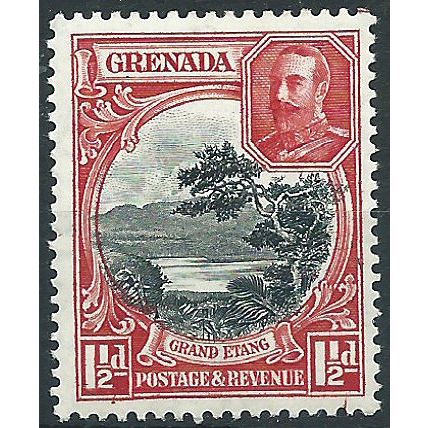 Grenada 1934 SG137 1 1/2d Black & Scarlet Mounted Mint....