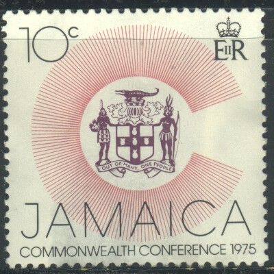 Jamaica 1975 - SG398 - 10c multi - Jamaican Coat Of Arms - MH