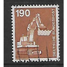 GERMANY 1975 190pf BROWN MECHANICAL SHOVEL SG 1753a M / MINT