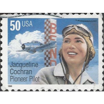 USA, AIR,Jacqueline Cochran, blue 1996, 50c, #3