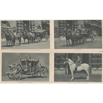 Royal Outrider Royal Mews State Landau Buckingham Palace 4 Mint Royalty Postcard